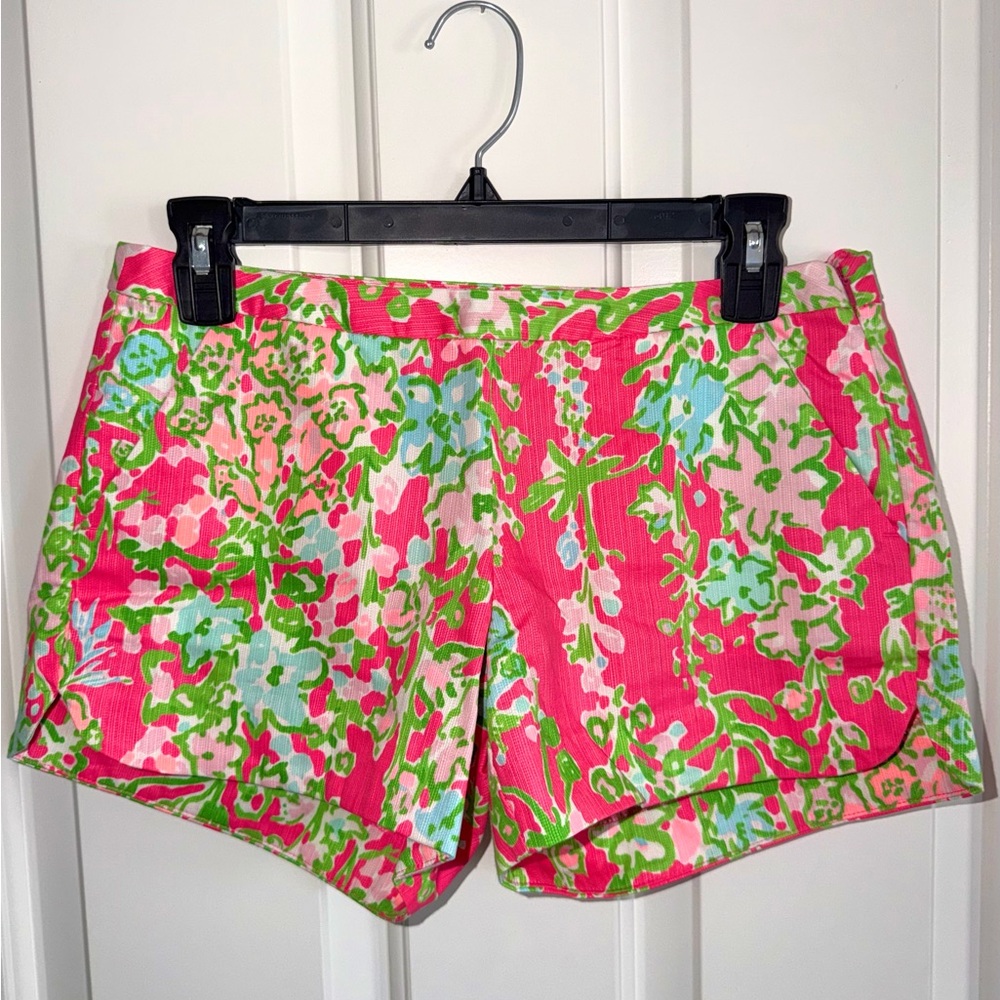 Lilly Pulitzer Adie Short in Flamingo Pink Southern Charm Size 0
